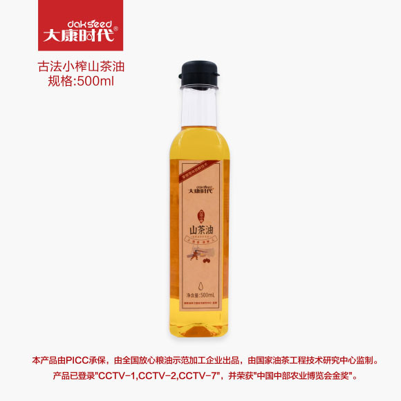 大康時(shí)代小榨系列山茶籽油500L單瓶